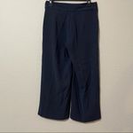 Banana Republic  Blue Wide Leg Cropped Trouser Dress Pants Womens 0 Preppy Photo 2