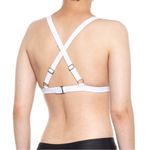 New Krimson Klover Women’s White Nalu Bikini Top Size Small NWT Photo 1