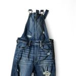 American Eagle Distressed Denim Overalls Women's Jeans Jumpsuit Ripped Skinny Casual Photo 2