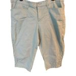 Lee Confort Stretch Waistband Teal Capris with faux pocket on back Size 16W NWOT Photo 0