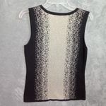 Belldini‎ Sweater Women Medium Sleeveless Black Beige Square Neck Photo 2
