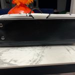 Karl Lagerfeld  Black and White Tote with Red Signature Photo 15