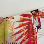 Bebe Long Sleeve Natalie Dress Royal Palm Floral Tropical Bell Sleeve 14 NO BELT Photo 5