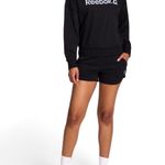 Reebok  Women Black Athleisure Shorts With Pockets Logo Size L Photo 7