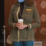 L'Agence Ramona Utility Jacket Military Style Gold Buttons Real Housewives Large Photo 3