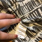 Lush Clothing Lush Women Large Brown White Printed Open Front Draped Lightweight Blazer Photo 10