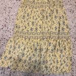 Max Studio  Flowy Ruffle Collar Tiered Yellow Floral Maxi Dress  medium Photo 3