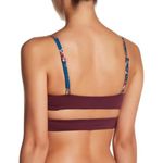 Tavik swim Jessi Color Block Merlot Cutout Triangle Swim Top Photo 1
