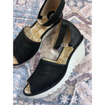 Fly London  women shoes black suede platform wedge size 42 11 11.5 sandal Photo 3