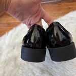 ZARA  Faux Patent Leather Solid Black Chunky Sole Loafers Photo 3