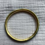 Malachite Brass‎ Bangle Green Vintage Gold Bracelet Photo 9