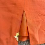 90s Casual Corner‎ Sleeveless 100% Silk Orange Sheath Dress Floral Retro Mini Size 2 Photo 11