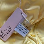 Oh Polly NWT:  Floral Yellow strapless dress Photo 8