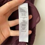 frame denim Frame Draped Textured Silk Halter Top‎ Cabernet XS Photo 5