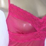 Cosabella  Hot Pink Sheer lace trim camisole Top M NEW Photo 3