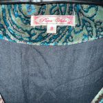 Pura Vida  Multicolor Paisley Trench Coat size 8 Photo 1