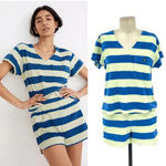 Madewell MWL Retroterry Rugby Stripe Two-Piece Shorts Set Size XXS Photo 1