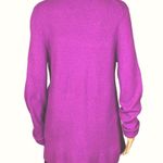 J. CREW FACTORY neon pink warm and cozy crew neck long sweater Size Large EUC Photo 8