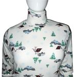 Time & Tru Winter Theme Turtleneck Top Photo 4