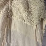 Robert Rodriguez  mixed media puffy cream colored silk cami neutral size Photo 7