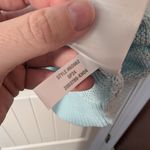 Madewell NWTS  Loose Knit Cotton Blend Sweater XSmall Baby Blue Photo 4