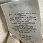 Aritzia Wilfred Cream Wool Knit Short Drop Sleeve Crew Neck Sweater Top Size M Photo 3