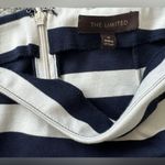 The Limited  Women’s midi Striped Pencil Skirt Navy Blue and White Stipes 0 Photo 3