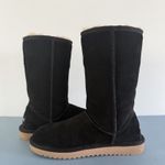 Koolaburra by UGG Victoria Tall Black Suede Bow Winter Boots Size 6 Photo 5
