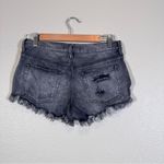 We The Free Black Distressed Denim Cut Off Jean Shorts Womens 25 Festival Micro Photo 5