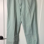 Wrangler Vintage Paper Tag Wms Straight Leg High Waisted Cotton Sage Green Jean Photo 0
