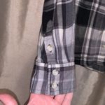 Mossimo Supply Co Women’s M Black White Buffalo Plaid Flannel Shirt Photo 3