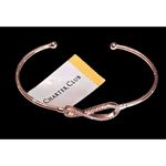 Charter Club NEW CUFF BRACELET Rose Gold 7” Adj. Infinity Pave Rhinestone Macy's Photo 5