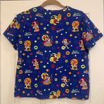 Disney Halloween Minnie Mickey Mouse Large Scrub Top. 2552 Photo 5