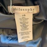 Philosophy Jacket Charcoal Gray Faux Suede Leather Womens Large New Photo 7