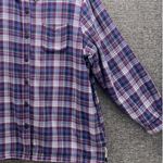 LL Bean Womens Shacket Large Fur Lined Warm Soft Comfy Purple Relaxed Grunge Photo 2