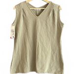 NWT Manta Del Lago Women's Sleeveless Top Khaki Size M Casual Boho Tan Size M Photo 0