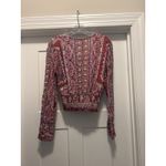 Free People  Wild & Free Paisley Crop Top Size Medium Boho Bohemian Festival Fair Photo 5