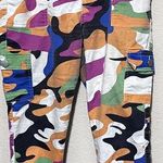 Vip Jeans  Bright Colorful Camo Womens Joggers Pants Rainbow Size 13/30 Photo 0