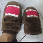 Brown Furry Monster Mittens Photo 1