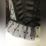 Victoria's Secret NWT Vintage Victoria’s Secret Sexy Black Sheer Polka Dot Bustier Corset Medium M Photo 3
