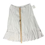 Abound  White Tiered Boho Fairy Lined Cotton Blend Maxi Skirt size L NEW Tags Photo 6