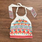 Altar'd State Altar’d State Halter Neck Embroidered Top Boho Western Aztec Sz XS/S Photo 1