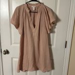 H&M A-Line Muslin Dress Powder Light Pink Ruffle Sleeves XS Photo 7