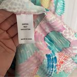 Hunter Bell Braden Blue Floral Shoulder Tie Dress Photo 3