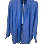 Francesco Miranda 100% Colombian Linen Blue Dolman Sleeve Blazer Size 1 (XL) Photo 1