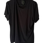 Alex Marie Womens XL Black Short Sleeve Casual T-Shirt Top Closet Staple Photo 0