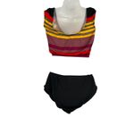 Dior Vintage 80s Christian  Beachwear Bikini Striped Scoop Neck Photo 12