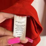 Talbots Red Orange Long Sleeve Half Button Down Top. Size XS Photo 3