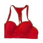 Victoria's Secret Red Sports 34B Medium Support Racerback Sparkle Strap Photo 3
