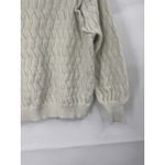 FRNCH Paris Ruffle Sweater Women Medium Ivory Coquette Preppy Whimsical Feminine Photo 6